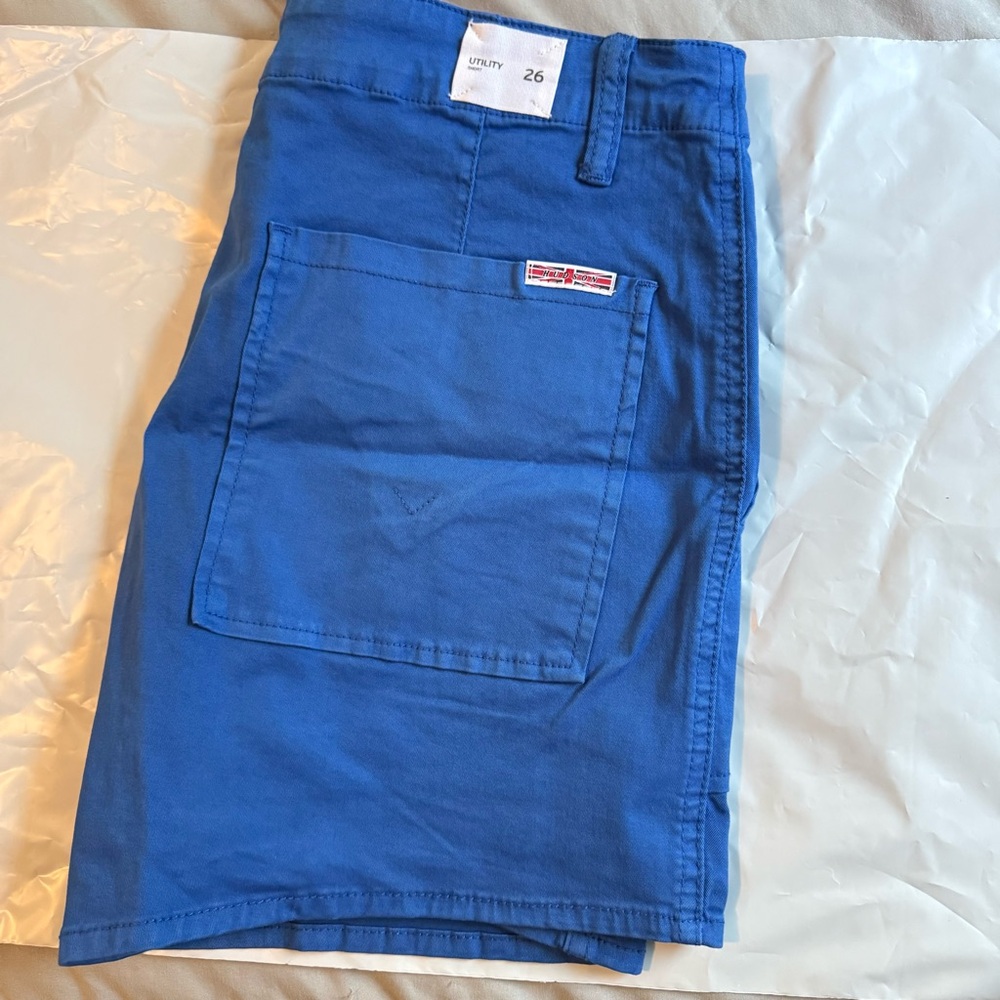 Hudson Jeans Women's Tazman Blue Cargo Shorts - Picture 8 of 9